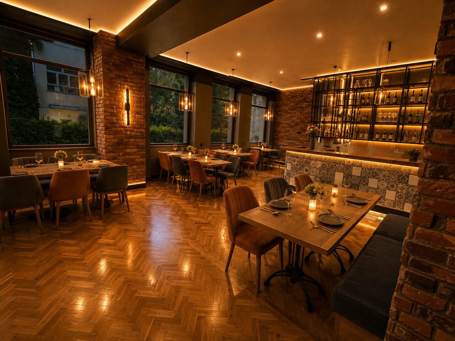 Wnętrze Restauracji Kolorowa w Legnicy